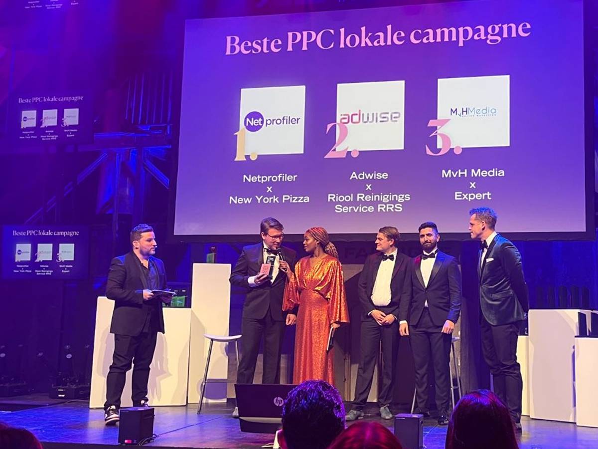 Netprofiler pakt goud bij de Dutch Search Awards!